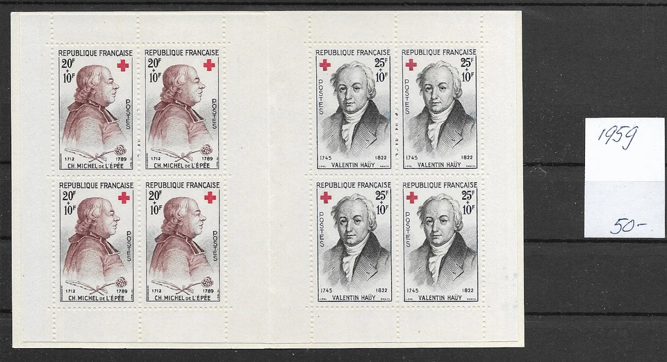 FRANCE   @ 1959  Booklet   Red Cross  €50.00  MNH @ Fr.1595 - Image 1 of 1