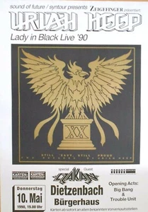 URIAH HEEP  1990 DIETZENBACH - Concert Poster - Konzert Plakat - A1 F/N 127 - Picture 1 of 1