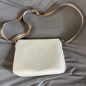 Valentino Orlandi Italy White Logo Crossbody Shoulder Bag Not Original Strap - Picture 1 of 19