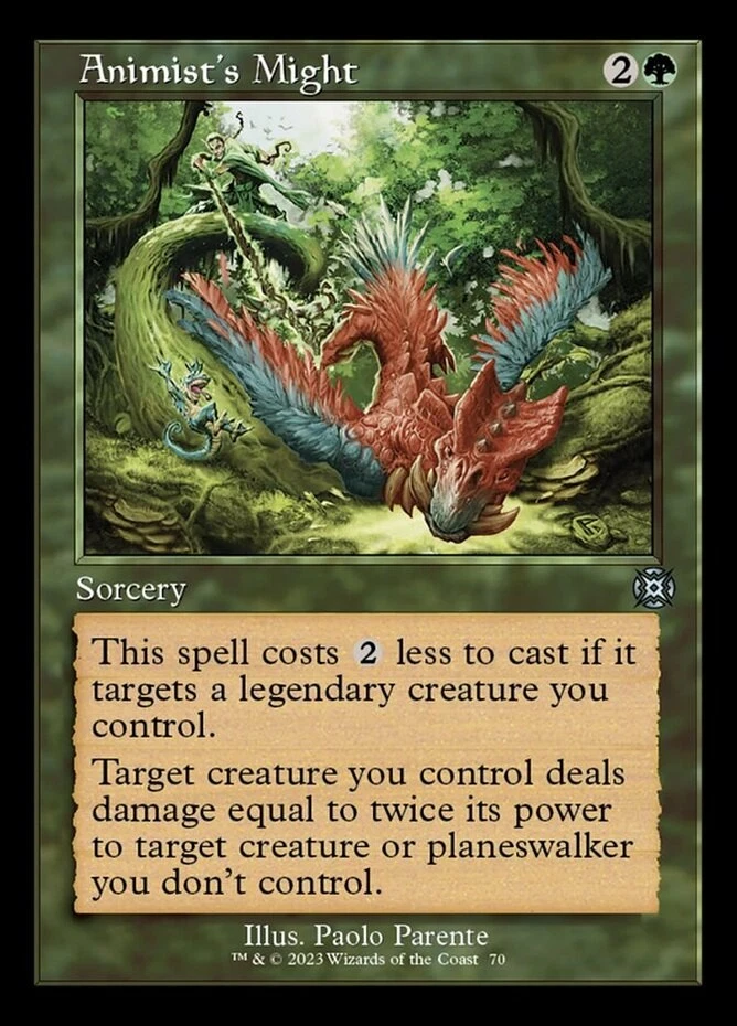 x1 Animist's Might - Showcase - March of the Machines: The Aftermath - NM - MTG - Image 1 of 1