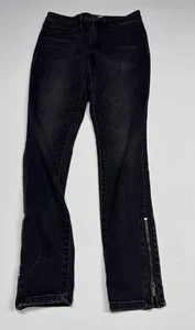 Athleta Sculptek Knöchelreißverschluss Skinny Jeans Carbon Wash Damengröße 4 - Bild 1 von 11
