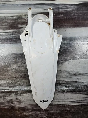 KTM Rear Fender Tail Section White Mudguard 79708013000AB - Image 1 of 4