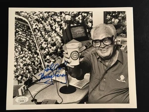 Harry Caray Holy Cow Signed 8x10 Photo JSA COA Chicago Cubs Publication Pic HOF - Picture 1 of 3