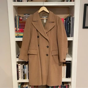 90s 00s Jil Sander Camel Double-Breasted Coat - Picture 1 of 11