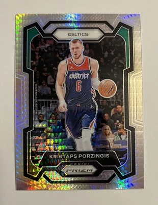 2023-24 Panini Prizm Kristaps Porzingis Hyper Prizm NBA Card #8 - Image 1 of 2