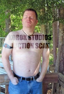 Hairy Bear Hunk Jack 4x6 Semi Nude Male Beefcake Photo 050625071 - Picture 1 of 1
