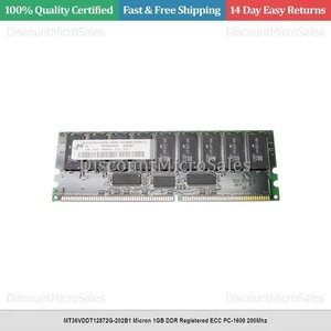 MT36VDDT12872G-202B1 Micron 1GB DDR Registered ECC PC-1600 200Mhz - Picture 1 of 1