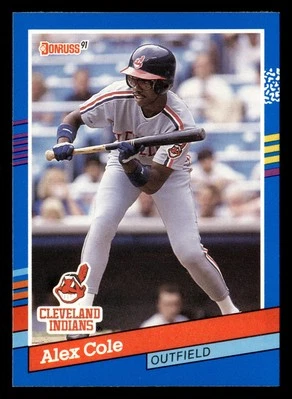 Alex Cole 1991 Donruss #383b Cleveland Indians FREE SHIPPING *089 - Image 1 of 2
