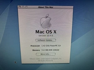 Apple Mac Mini G4 1.42GHz 512MB A1103 10.4.6 + iLife Installed | NO POWER SUPPLY - Picture 1 of 8