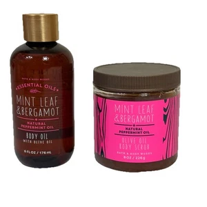 Bath&Body Works Juego de exfoliantes corporales y de aceite de bergamota como nuevas - Imagen 1 de 6