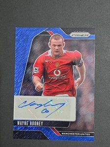 2024-25 Panini EPL Prizm Soccer FOTL Wayne Rooney Blue Shimmer Man Utd Auto - Bild 1 von 2
