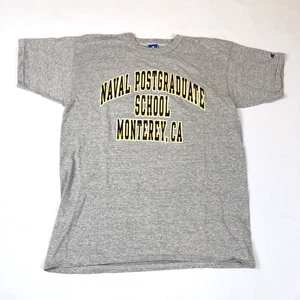 Camiseta De Colección Campeón Naval Escuela de Postgrado Monterey CA Gris Para Hombres XL EE. UU. - Imagen 1 de 6