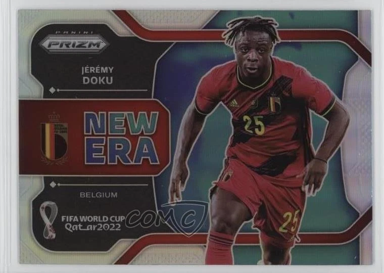 2022 Panini Prizm World Cup Qatar New Era Silver Jérémy Doku Jeremy #36 - Image 1 of 2