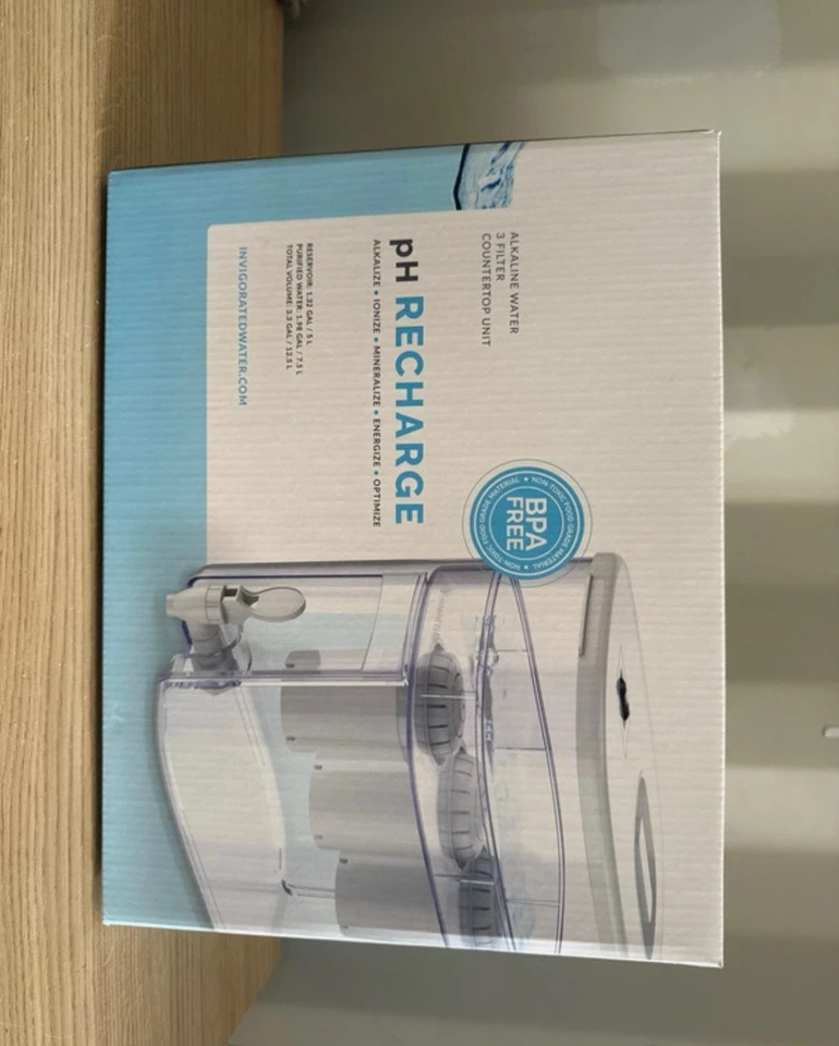 pH Recharge 1F or 3F Alkaline Countertop Dispenser-3.3 Gallons - Image 1 of 4