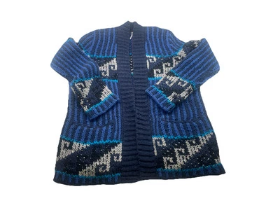 Cárdigan grueso Free People Time And Again talla S suéter tejido geométrico azteca  Foto 1 de 4