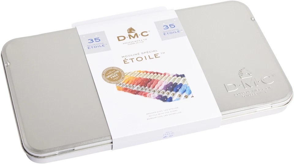 DMC Etoile Embroidery Floss Tin 8.7yd 35/Pkg-New Etoile Colors - Image 1 of 1