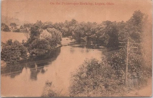 Postal de 1915 RPPC - EN EL PINTORESCO HOCKING, LOGAN, OHIO - Imagen 1 de 2