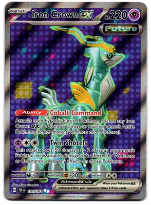 Iron Crown ex 191/162 Sv05: Temporal Forces Holo Full Art - Image 1 of 2