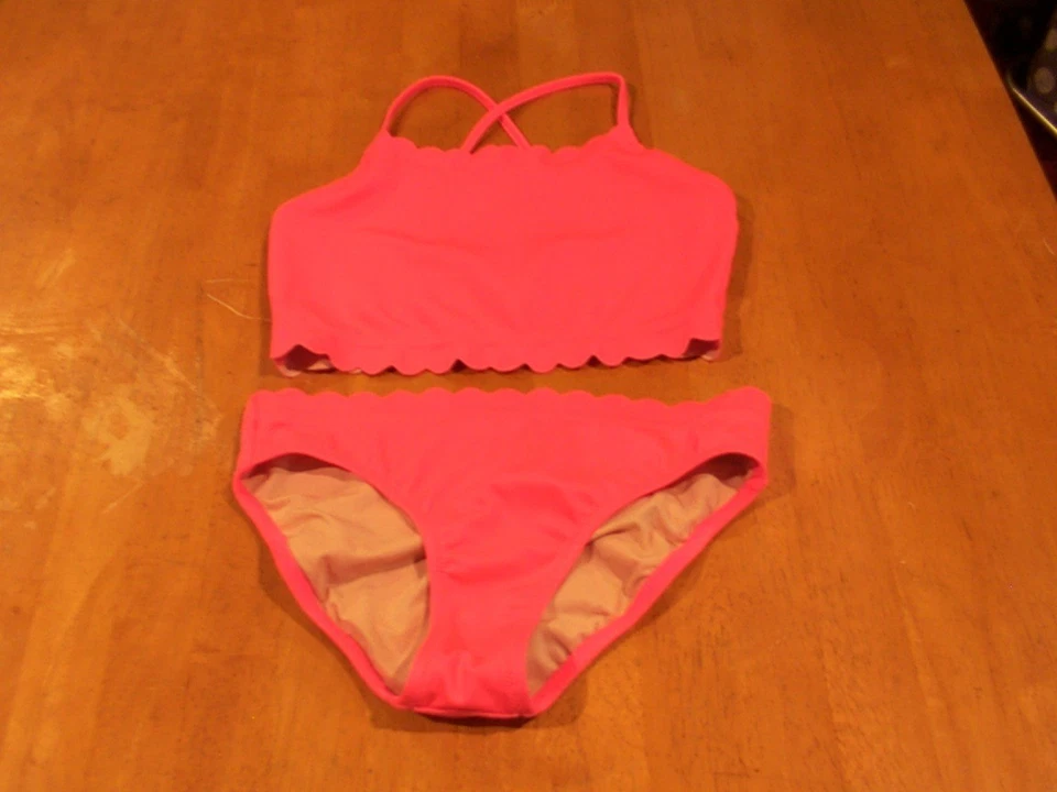 Crewcuts Girls Bikini With Scalloped Edges-Sz. 8 - Image 1 of 3