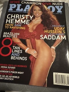 Playboy April 2005 WWE Champion Diva Christy Hemme Cover - Picture 1 of 1