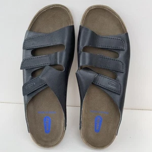Wolky Nomad sandali bassi donna taglia 42 o 11 nero pelle slip on - Foto 1 di 6