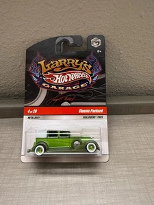 Hot Wheels Larry's Garage Classic Packard Green Real Riders Chase J52 - Picture 1 of 2
