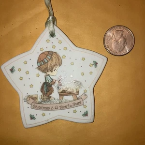 Vintage 1993 "Precious Moments" Collectible Ceramic Ornament - Picture 1 of 4