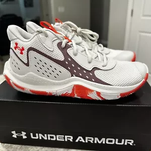Size 7Y - Under Armour GS Jet ‘23 | White / Clay / Misty Purple | Basketball - Picture 1 of 14