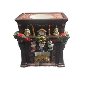 Christmas Stocking Hearthside Fireplace Aroma Melts Candle Warmer Partylite - Picture 1 of 11