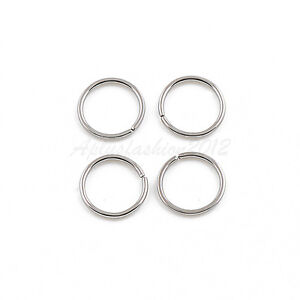 18G 20G 22G Silver Color Seamless Nose Hoop Ear Tragus Ring 1/4“ 5/16'' 3/8'' 