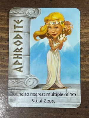 Tarjeta de repuesto ZEUS on the Loose ~ Gamewright™ 2007 ~ APHRODITE ~ COMO NUEVA Foto 1 de 2