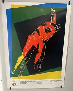 Original Vintage Travel Poster 1984 Olympics Sarajevo Yugoslavia Andy Warhol - Picture 1 of 6