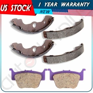 Front Brake Pad and Rear Brake Shoes for 2004 Honda Rincon 650 TRX650FA 4x4 - Picture 1 of 8