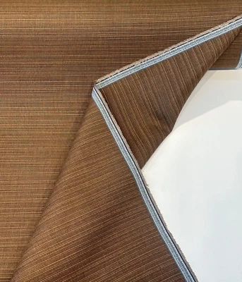 Tela para tapicería exterior marrón caoba Sunbrella Dupione por patio Foto 1 de 4