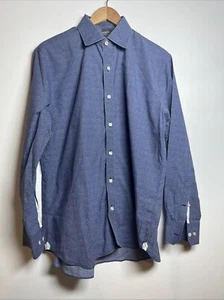 Bonobos Shirt Men’s 17/35 Blue Pattern Stretch Slim Fit - Picture 1 of 5