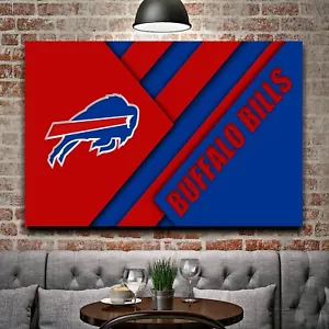 Buffalo Bills NFL Team Football Home Decor Art Print EXTRA LARGE 66"x44"