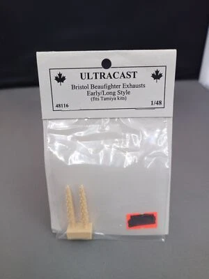 Ultracast #48116 1/48 - Bristol Beaufighter Exhausts Early/Long Style - Image 1 of 2