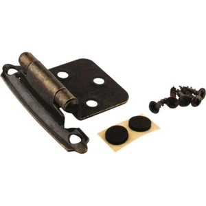 (4)-KasaWare Antique Brass Self-Closing Overlay Hinge (2-Pk) Model: KFHO-A-AB2 - Picture 1 of 1