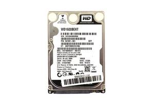 HP WD1600BEKT-66F3T2 160GB 2.5" 3Gb/s 7.2K RPM SATA Hard Drive P/N: 531291-001 - Picture 1 of 3