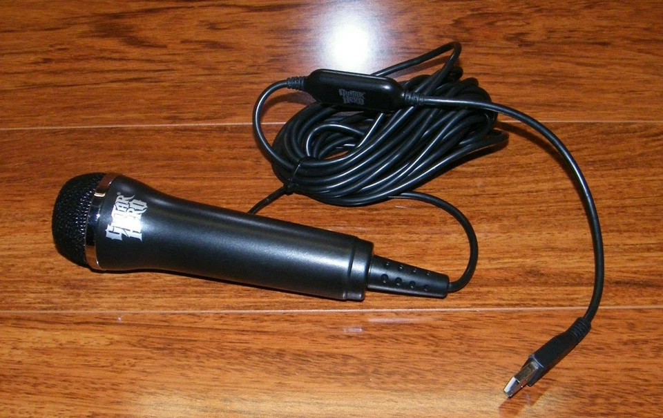 Genuine Guitar Hero (E-UR20) USB Microphone For Xbox 360, PS2, PS3, Nintendo Wii - Image 1 of 3