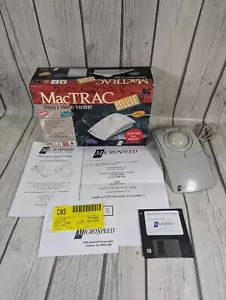 Vintage 1995 MacTRAC Deluxe PD-370 Microspeed Trackball Mac OS Maus ADP mit Box - Bild 1 von 15