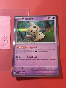 2023 Pokemon Scarlet and Violet Paldea Evolved #97 Mimikyu, R, Holo, cd3 - Picture 1 of 2