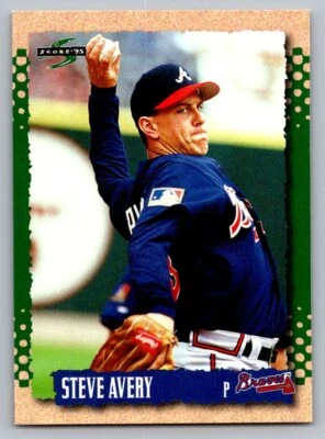 1995 Score #185 Steve Avery - Image 1 of 2