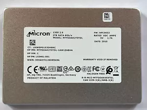 MICRON MTFDDAK2T0TDL-1AW1ZABHA 2TB 1300 2.5" SATA 6Gb/s 1.7A SSD For HP Laptop - Picture 1 of 6