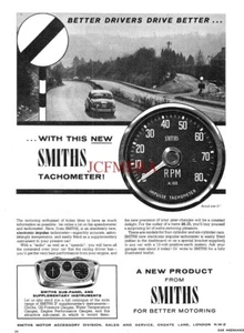 Smiths Drehzahlmesser Motor Instrument Gauge ADVERT Original 1962 Print Ad 700/98 - Bild 1 von 1
