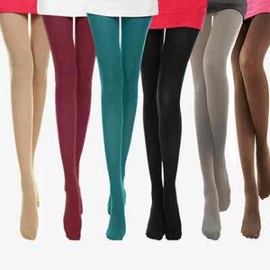 Women's 120D Velvet Elastic Long Warm Pantyhose Stockings Hosiery Tights - Picture 1 of 15