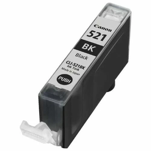 1x Genuine Canon CLI-521 Black Ink Cartridge For MP640,MP630,MP980,MX860 - Image 1 of 1
