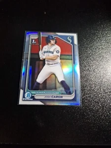 2024 Bowman Draft Chrome Refractor SP #BDC-155 Josh Caron Seattle Mariners - Bild 1 von 2