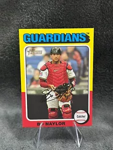 2024 Topps Heritage High Number SP MINI #605 Bo Naylor, Cleveland Guardians - Picture 1 of 1
