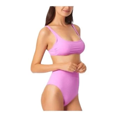 CALIFORNIA WAVES PINK HIGH WAIST SWIMSUIT SIZE LARGE NWT. - Image 1 of 4